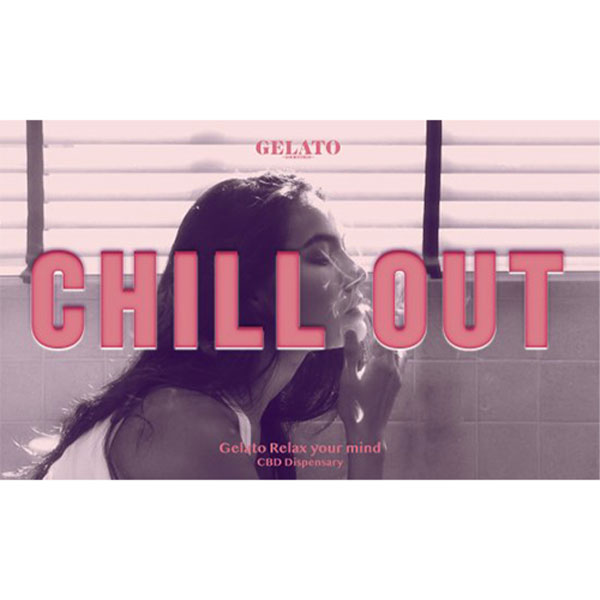 CHILL OUT Gelatoオリジナルステッカー